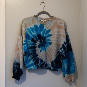 AGOLDE Balloon Sleeve Tie Dye Sweatshirt
